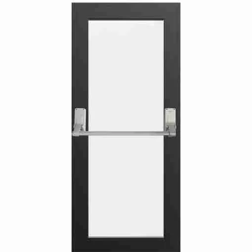 Aluminium Single Door with Fire Escape Panic Bar 4 – Made to Measure — design ad41, supply only