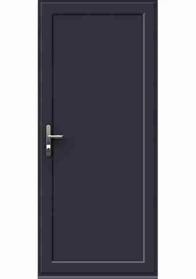 Aluminium Single Door with Full Panel — design ad42, supply only