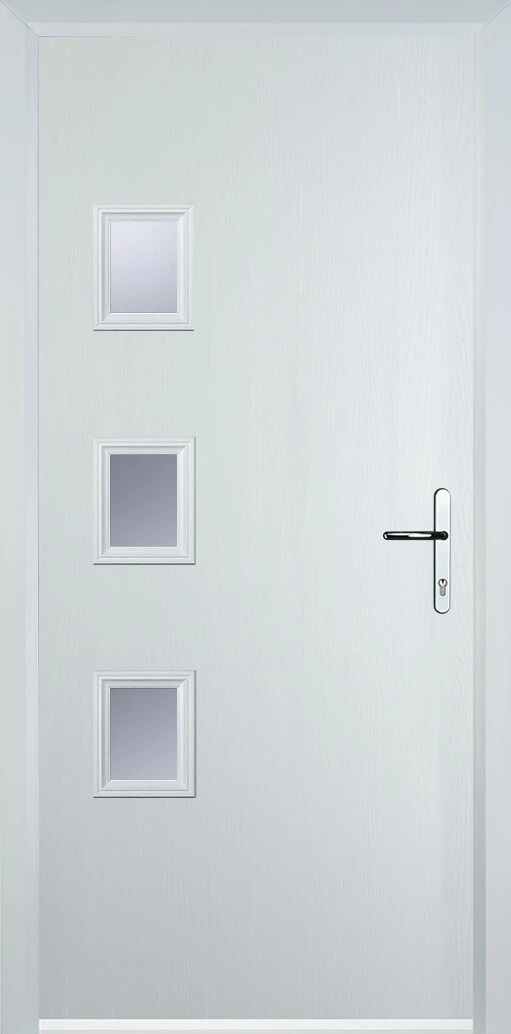 3 square flush grained left — design cd20, supply only