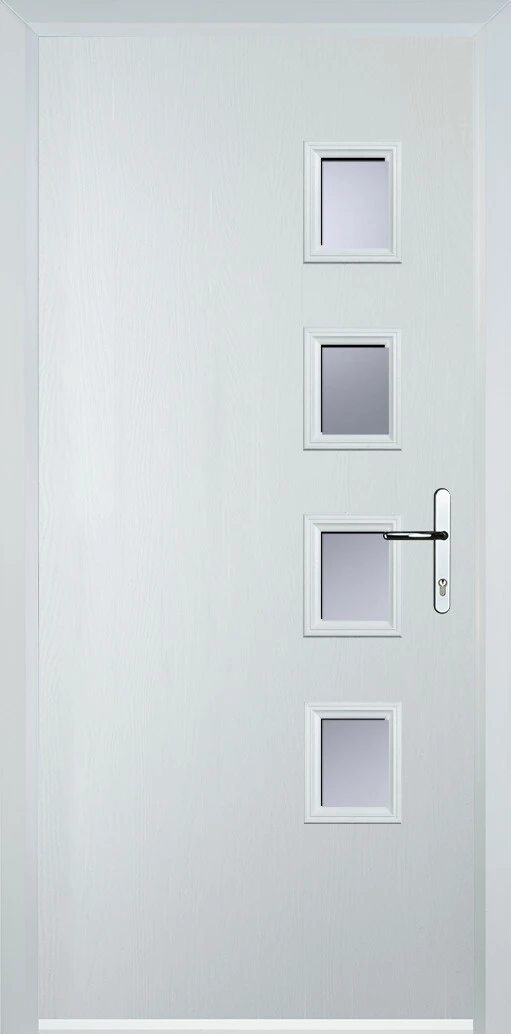 4 square flush grained right — design cd28, supply only