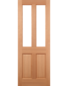 Hardwood malton glazed 2l frosted — design hd12, supply only