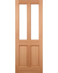 Hardwood malton glazed 2l frosted — design hd12, supply only