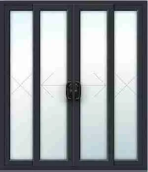 Sliding patio doors supplied by Aluminium Windows UK